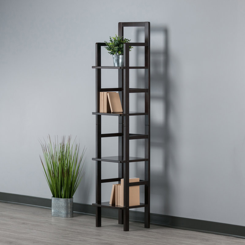 Étagère de boulanger standard en bois massif 14,72 po Akihito avec tablettes en bois