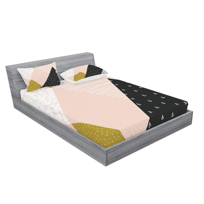 Ensemble de draps Triangles, Ensemble de draps pour lit double avec un drap-hou