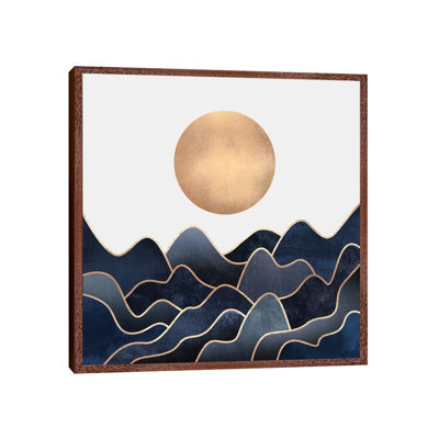 Waves - Floater Frame Print on Canvas