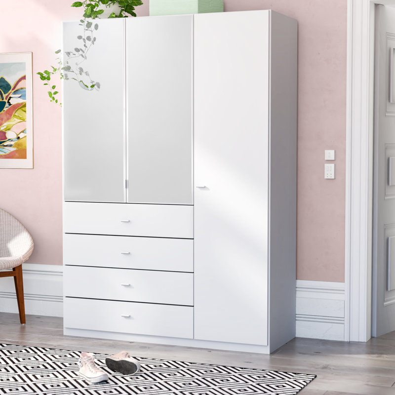 Sinsheim 3 Door Wardrobe, White