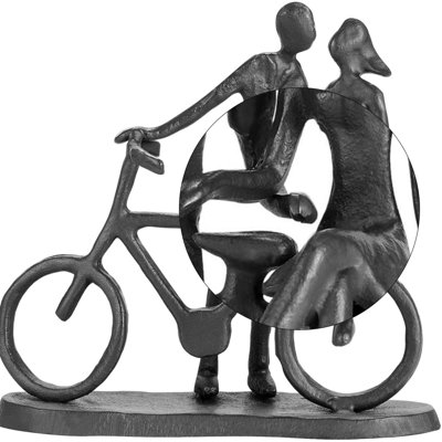 Couple Figurine Statue, Iron Sculptures For Home Decor
