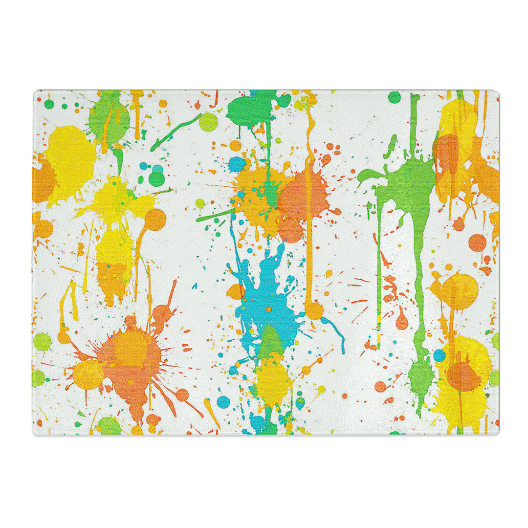 Paint Splash Abstract Vol.2  Glass Chopping Board