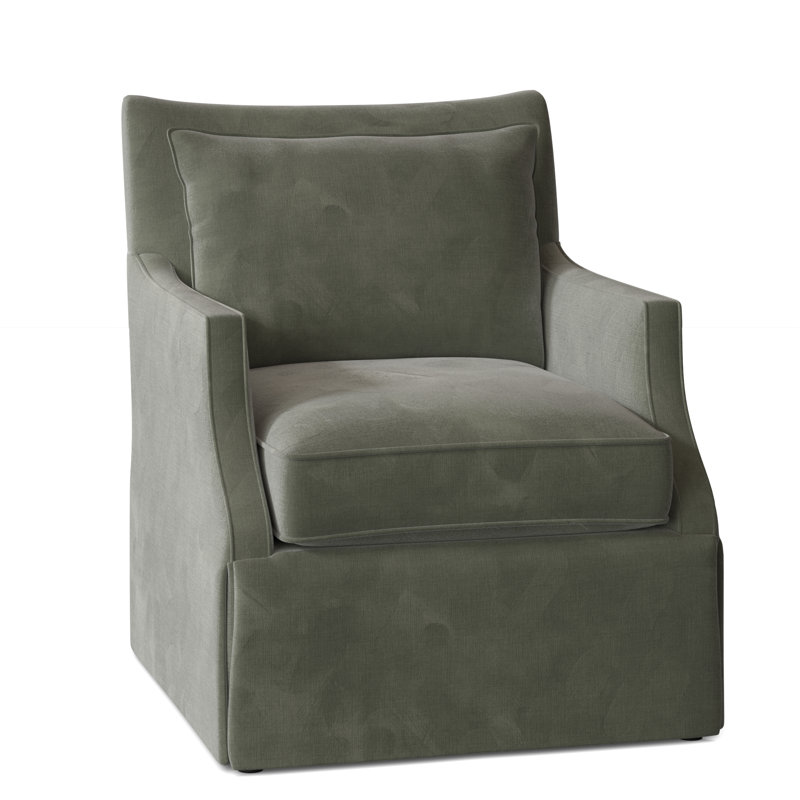 Holly 29" Wide Swivel Armchair, 9953 Willow, Swivel
