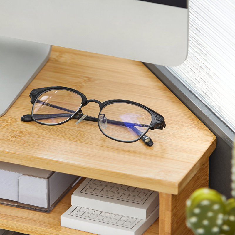 Adin Bamboo Monitor Stand