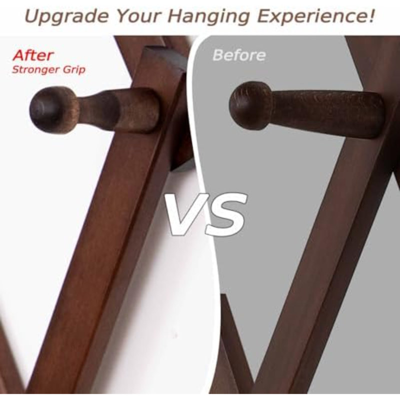 Solid Wood 16 - Hook Wall Mounted Coat Rack