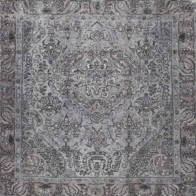 Tapis gris/beige traditionnel Zarah