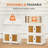 One-layer Stackable Plastic Storage Bins,with Lids and Doors and Wheels-891960543