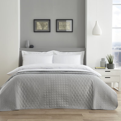 Cotton Blend Abstract Bedspread