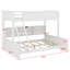 Lit superposé avec armoires de rangement et ports USB-119800915