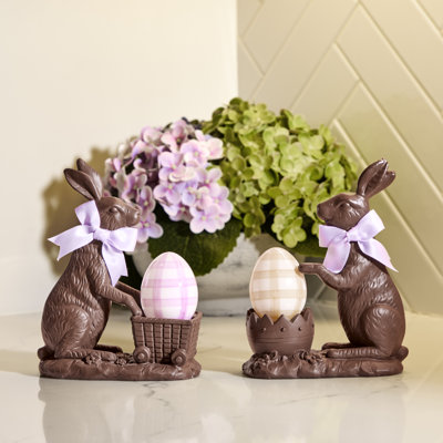 Lapin en résine 6,5 po avec chariot
