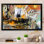 «Colorful Abstract Strokes III», reproduction encadrée sur toile