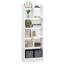 Bookshelf, bookcase, with 6 compartments, storage shelf, freestanding shelf, for living room, office, bedroom-1568818546-1568818559