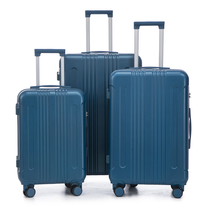 20 "/ 24" / 28 "3 pièces / ensemble en valise à roulettes ABS