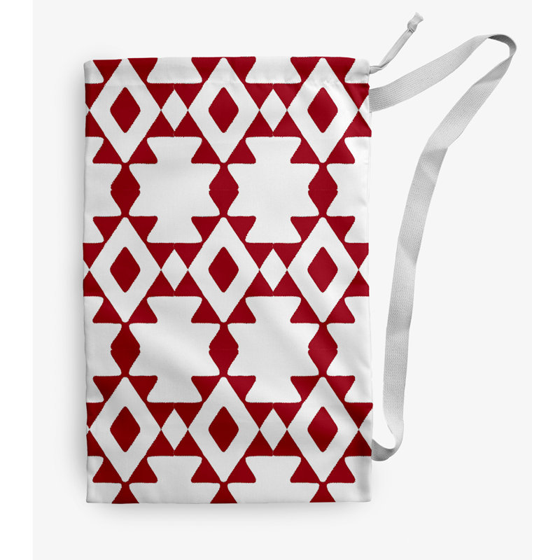Fabric Laundry Bag with Handles, Small (29" H x 18" W), Red
