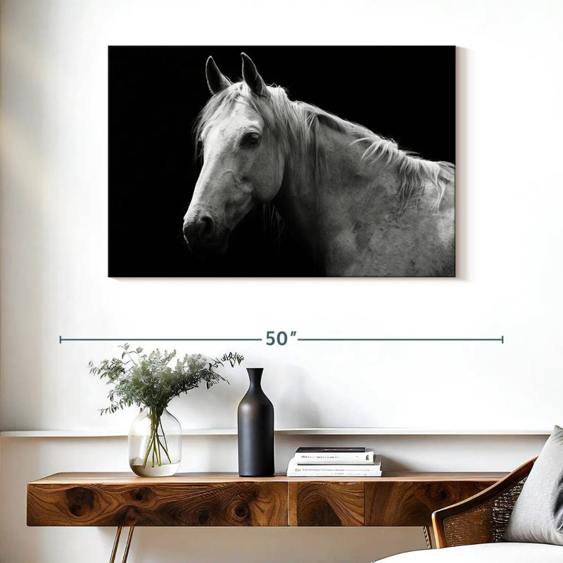 Brampt Horse Headshot, 26" H x 39" W