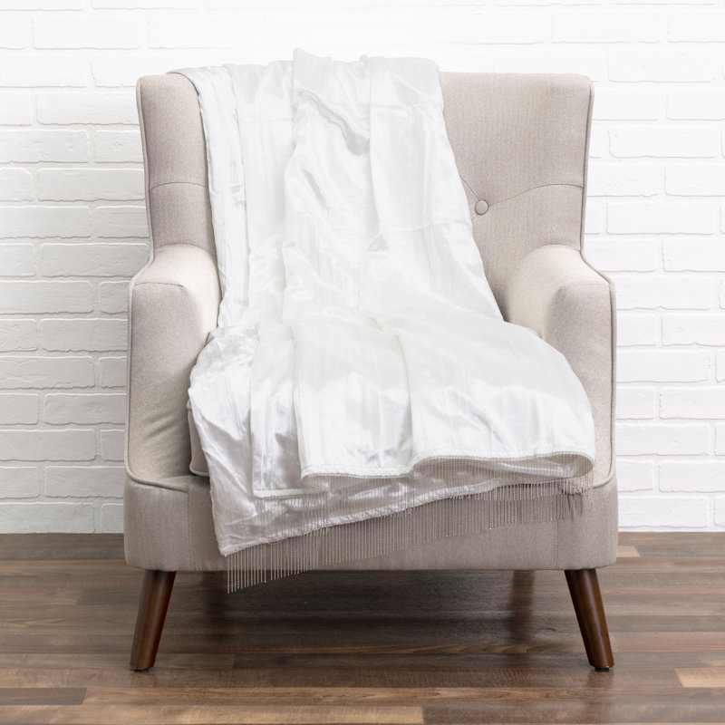 Hand Woven Throw Blanket, Ivory
