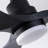 Ceiling Fans With Lights And Remote, Black Ceiling Fan For Patios With Light 3 Blades Modern Ceiling Fan Noiseless Reversible DC Motor,  Ceiling Fan For Farmhoue