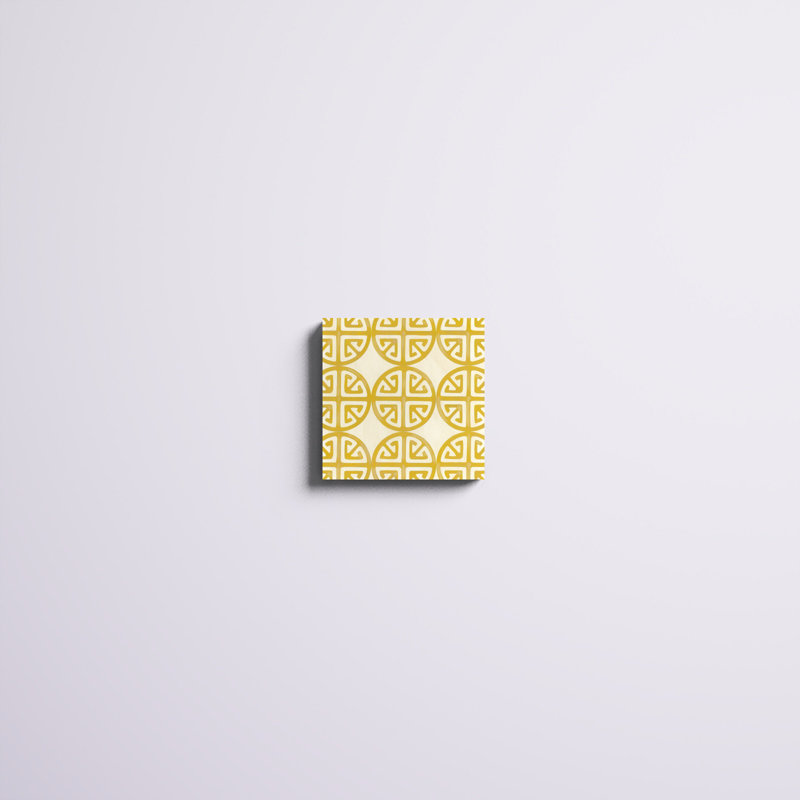 «Retro Blockprint I», impression sur toile, H 12 po x l 12 po