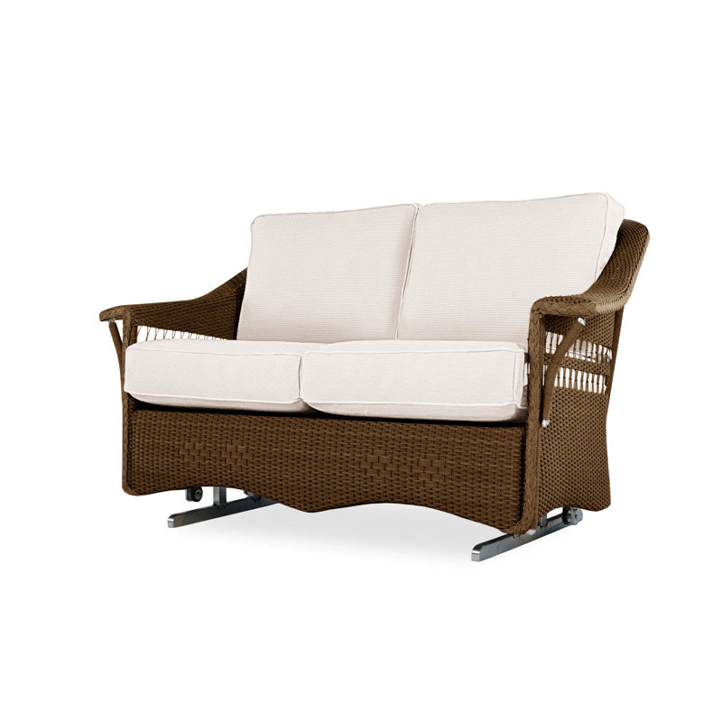 Nantucket Outdoor 2 - Seat Loveseat, White, Sailcloth Salt