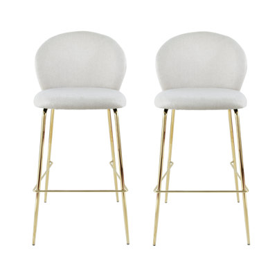 Upholstered Bar Stool Set of 2