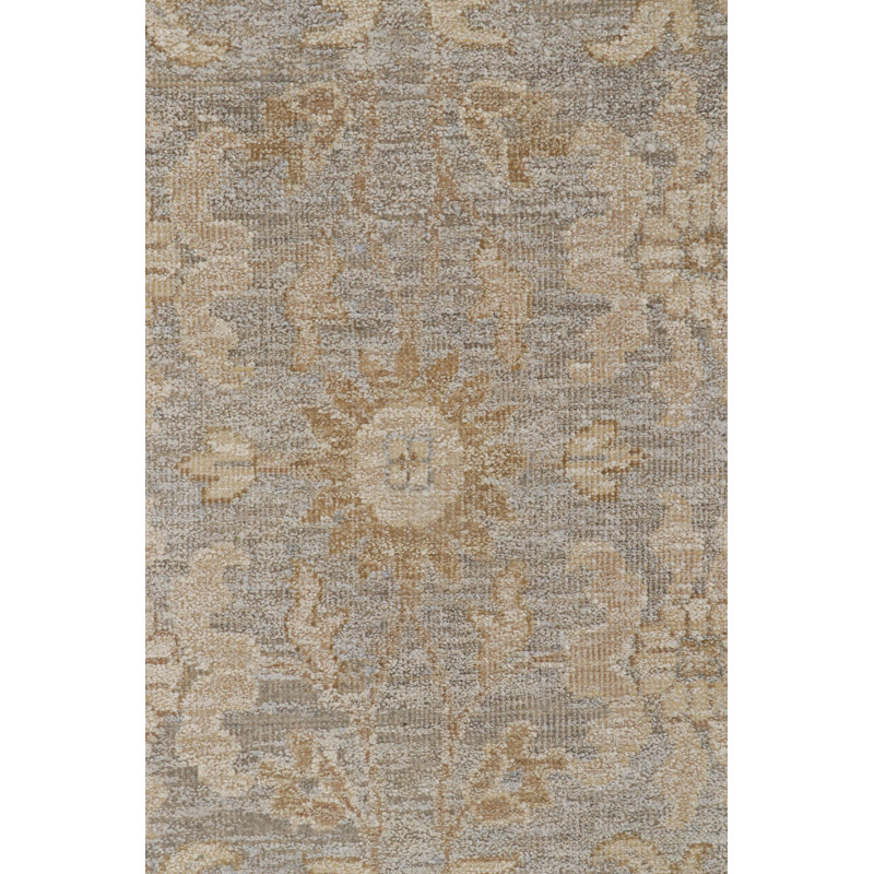 Handmade Silk and Wool Area Rug