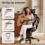 Chaise de bureau ergonomique noire Cablady-1558858988