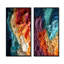 «Rainbow Reverie Collages I», ensemble de 2 reproductions d'art abstrait-173630831-173630827