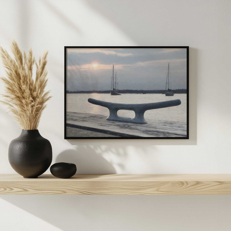 «Sunset's Silent Song» par Lori Deiter, reproduction d'art, 40 W x 30 H, Black, Framed Print