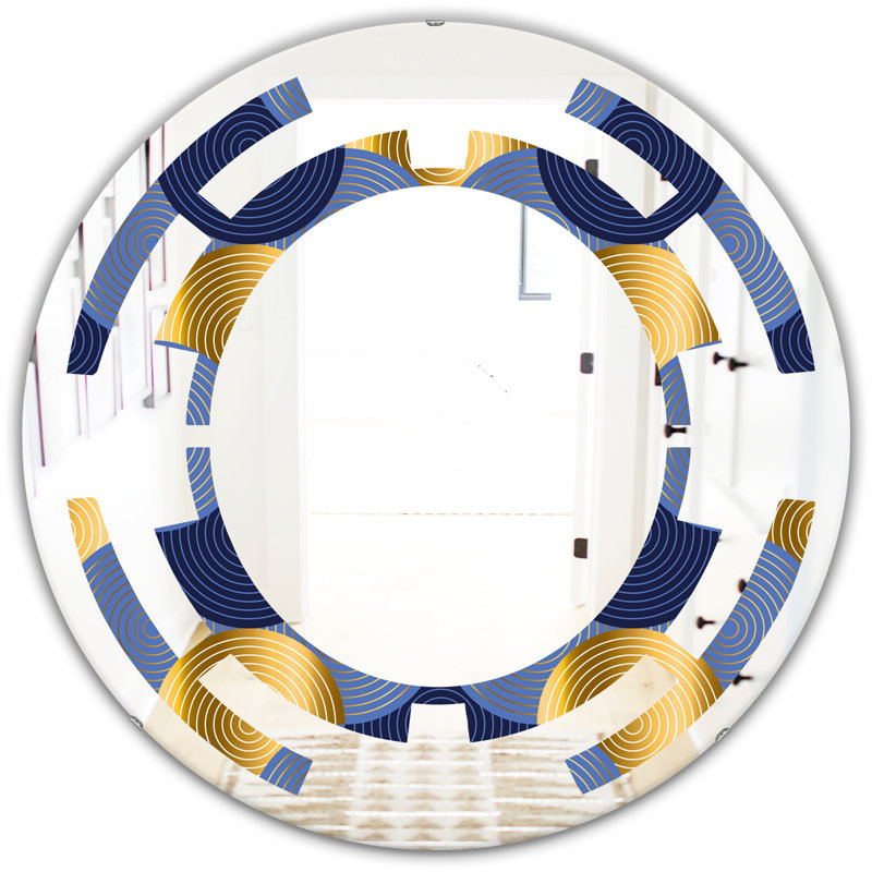 Miroir mural sans cadre Luxury Waves in Space, H 23,6 po x l 23,6 po