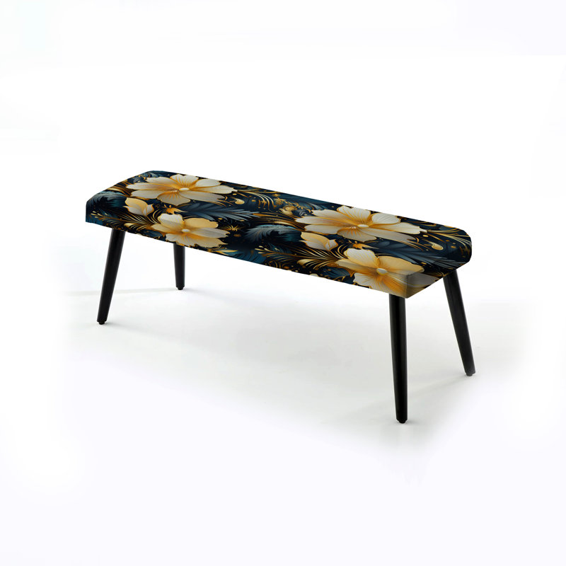 Celestial Tropics Tropical - Banc rembourré noir Tropical