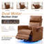 Fauteuil inclinable électrique à bascule pivotant avec appui-tête réglable et ensemble d'éclairage à DEL 2 pièces-132395156
