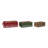  Wood 10 in. Multicolor Christmas Beaded Sayings Crates Set of 3