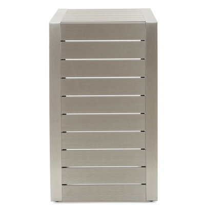 Aluminum Side Table For Outdoors - Rust- Surface Versatile Outdoor In Practical & Stylish