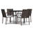 Marras Patio Dining Set with Square Table , Cushions Included-971921056-971921057