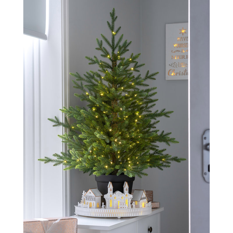 91cm H Lighted Artificial Fir Christmas Tree