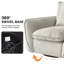 Fauteuil d'appoint pivotant surdimensionné-1112290992