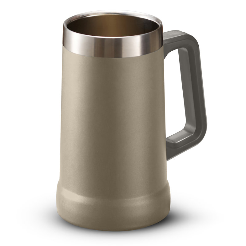 Tasse de camping en acier inoxydable , Beige