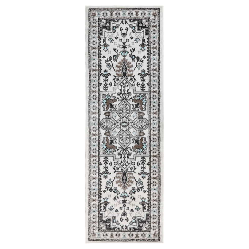 Tapis médaillon 100% polypropylène Einsgrove Southwestern, Tapis de couloir 2 pi 7 po x 8 pi