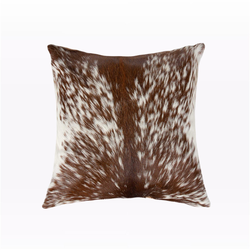 Coussin Trio, Brun / blanc avec imprimé animal