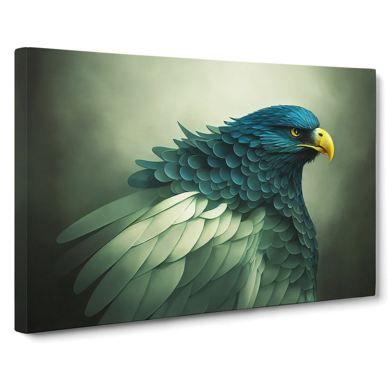 Magnetic Eagle Bird - Wrapped Canvas