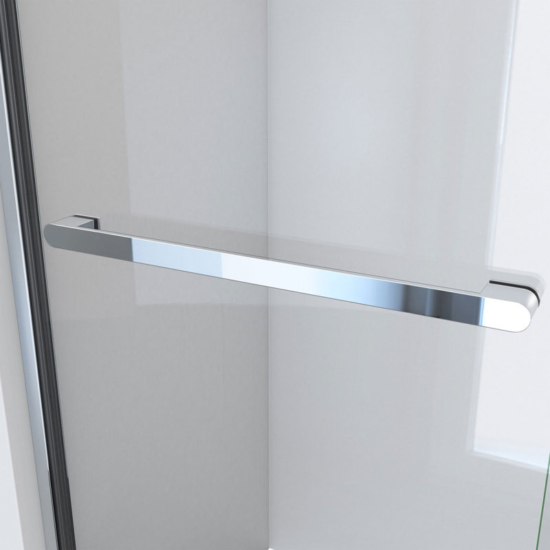 Charisma-X 48'' W x 76'' H Chrome Frameless Sliding Shower Door