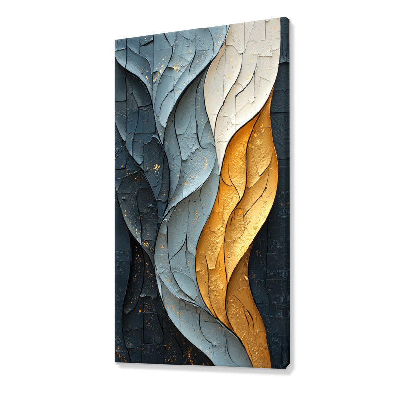 Impression sur toile encadrée moderne Springville, H 60 po x l 28 po, Toile tendue, Ne s’applique pas