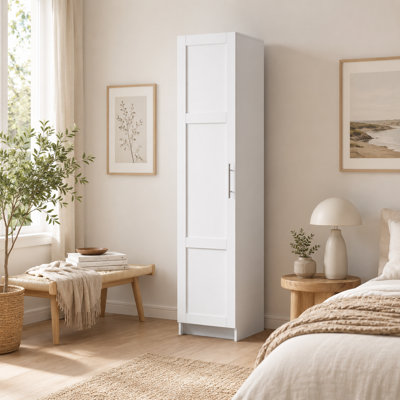 Armoire à linge étroite étroite l 15,76 po x H 70,88 po Helsie 
