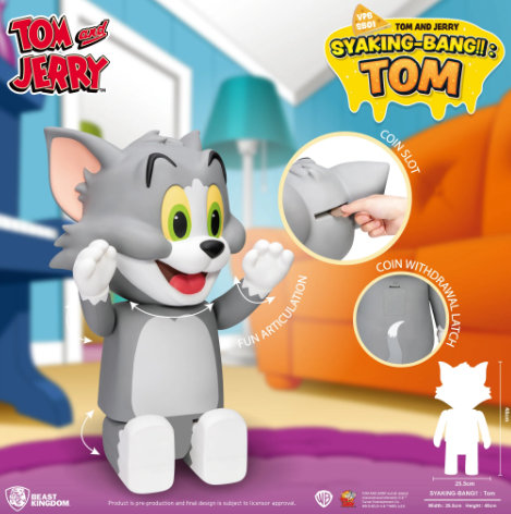 Denotra Tom Cat From Tom and Jerry Piggy Bank Statue