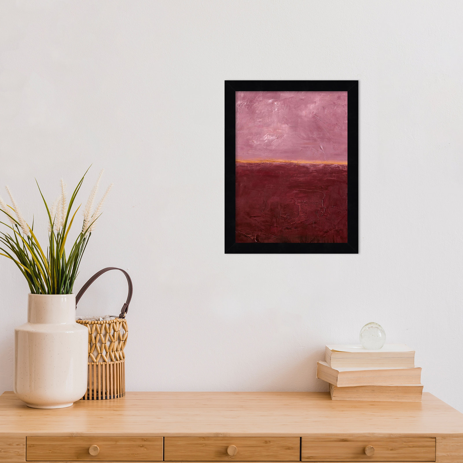 Edge Rose Print by Design Fabrikken, 13" H x 10" W, Black