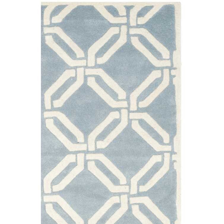 Tapis en laine touffeté à la main Aubrielle