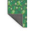 Tapis décoratif en laine faite à la machine florale et polyester vert-1814995173