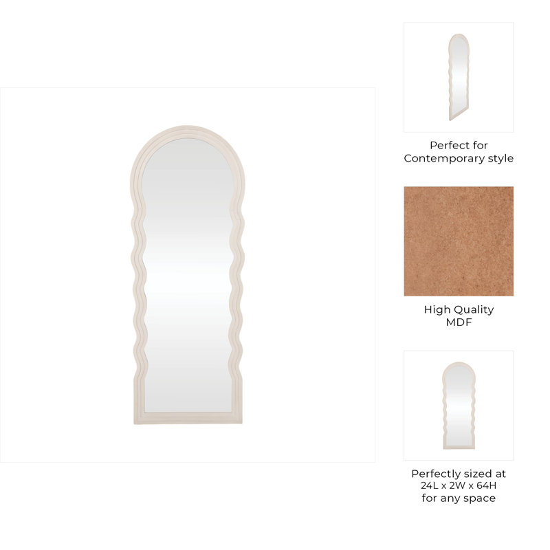 Miroir 24x64, Blanc