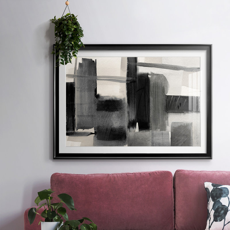«Shadows in the Evening», impression encadrée avec biseau mat et verre, H 27 po x l 39 po x P 1,5 po, Noir