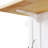 Large Kitchen Island With Drop Leaf, Internal Storage, Power Socket, Rolling Cart, White Storage Space, Input, On 5 Wheels,-102663399